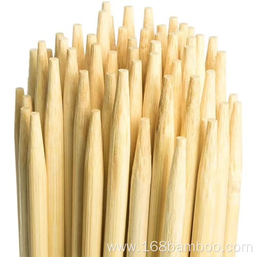 Safely Semi-pointed Bamboo Barbecue Sticks with Laser Logo